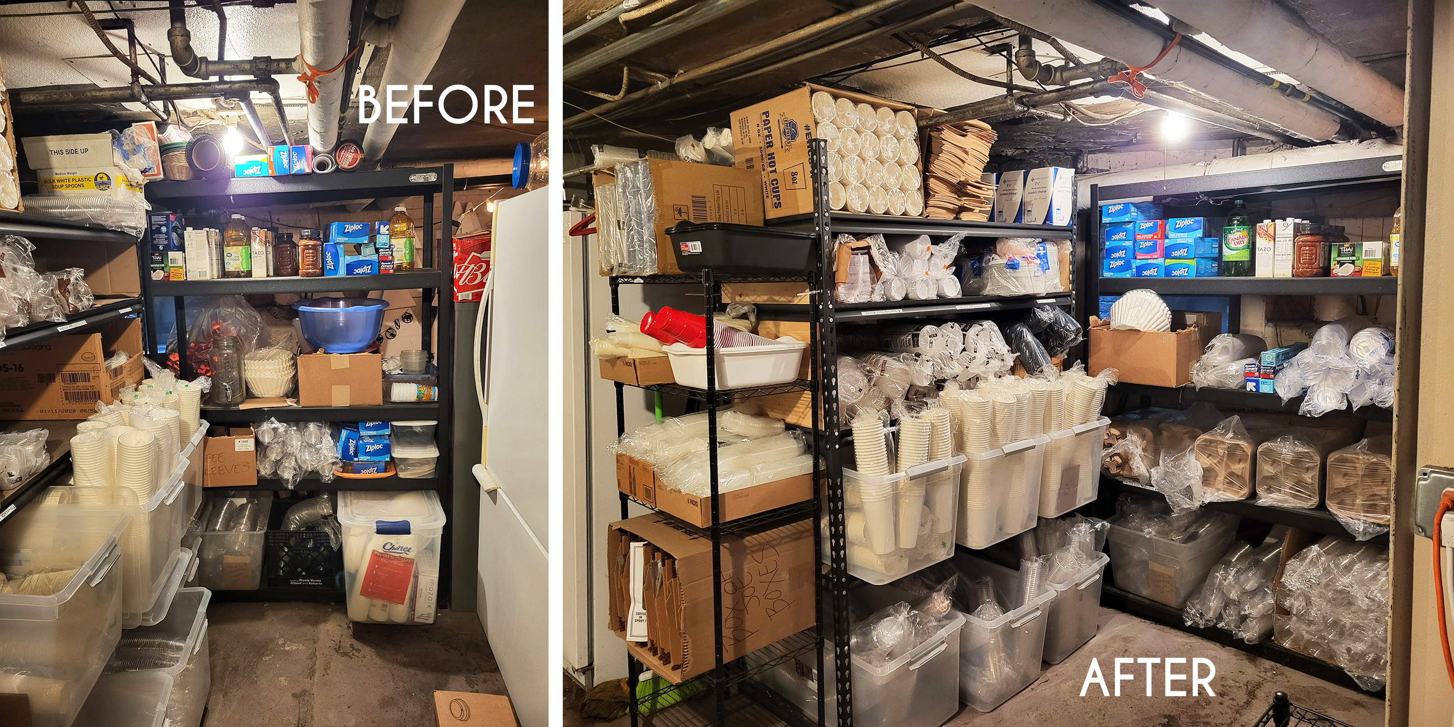 Show Before and After organization