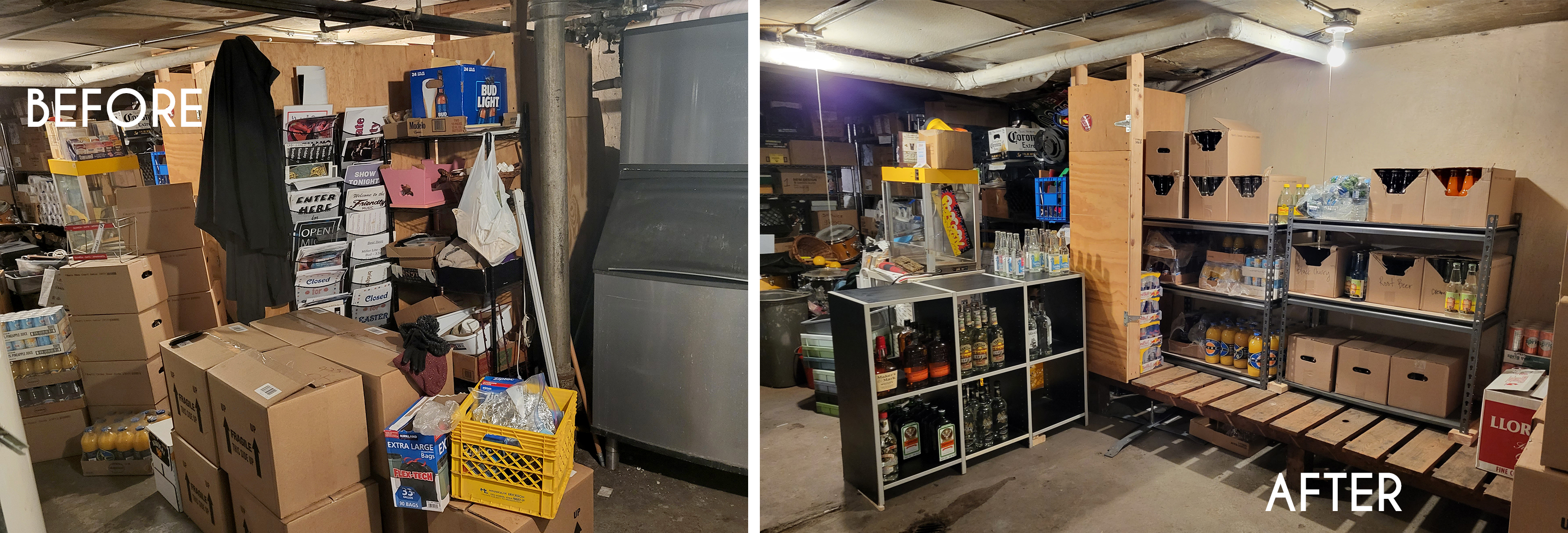 Show before and After organization