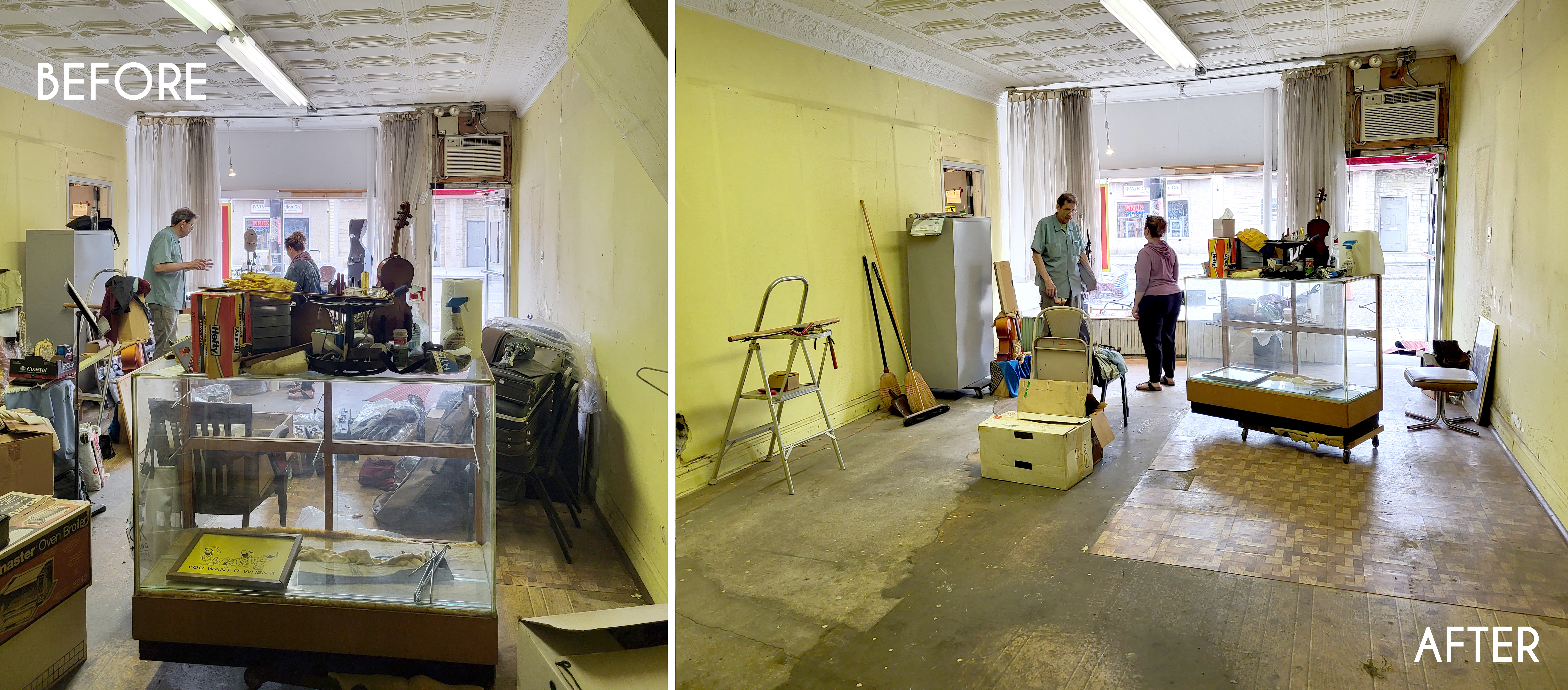 Show before and After organization